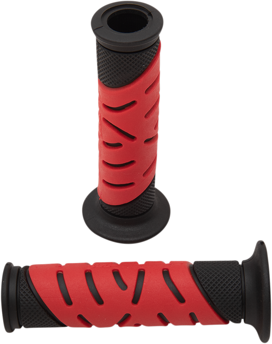 PRO GRIP 719 Dual Density Sportbike Grips - Open Ends - Black/Red PA0719OENERO