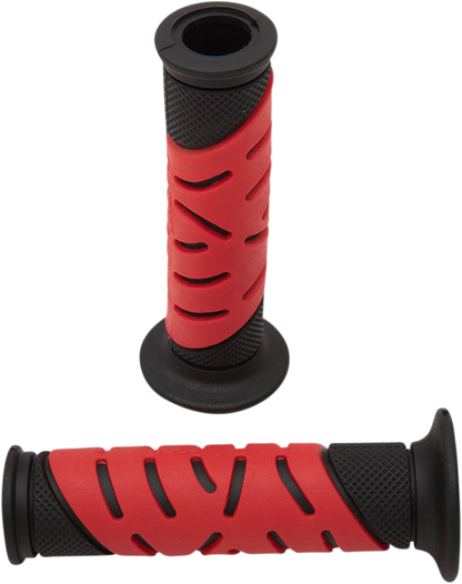 PRO GRIP 719 Dual Density Sportbike Grips - Open Ends - Black/Red PA0719OENERO
