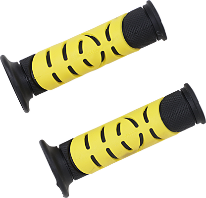 PRO GRIP 719 Dual Density Sportbike Grips - Open Ends - Black/Yellow PA0719OENEGI