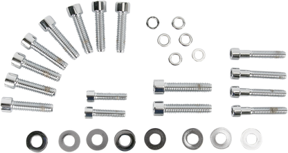 GARDNER-WESTCOTT Bolt Kit - Transmission Side Cover - Socket-Head - Chrome P-10-12-07