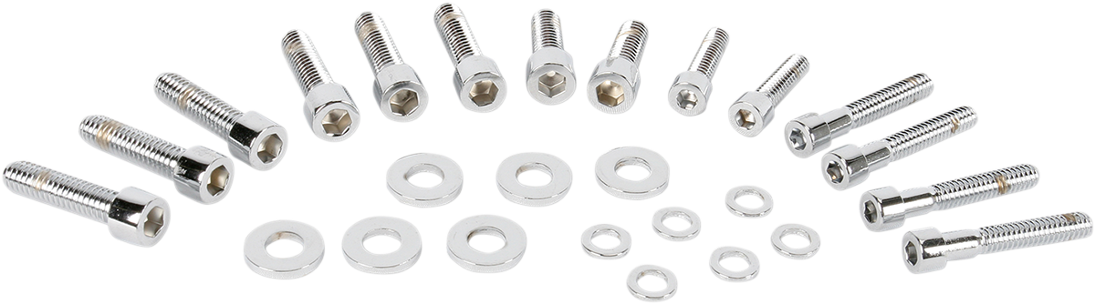 GARDNER-WESTCOTT Bolt Kit - Transmission Side Cover - Socket-Head - Chrome P-10-14-07