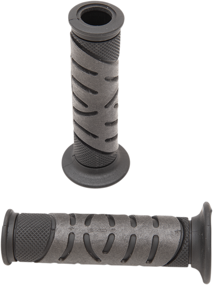 PRO GRIP 719 Dual Density Sportbike Grips - Open Ends - Black/Black PA0719OENE02
