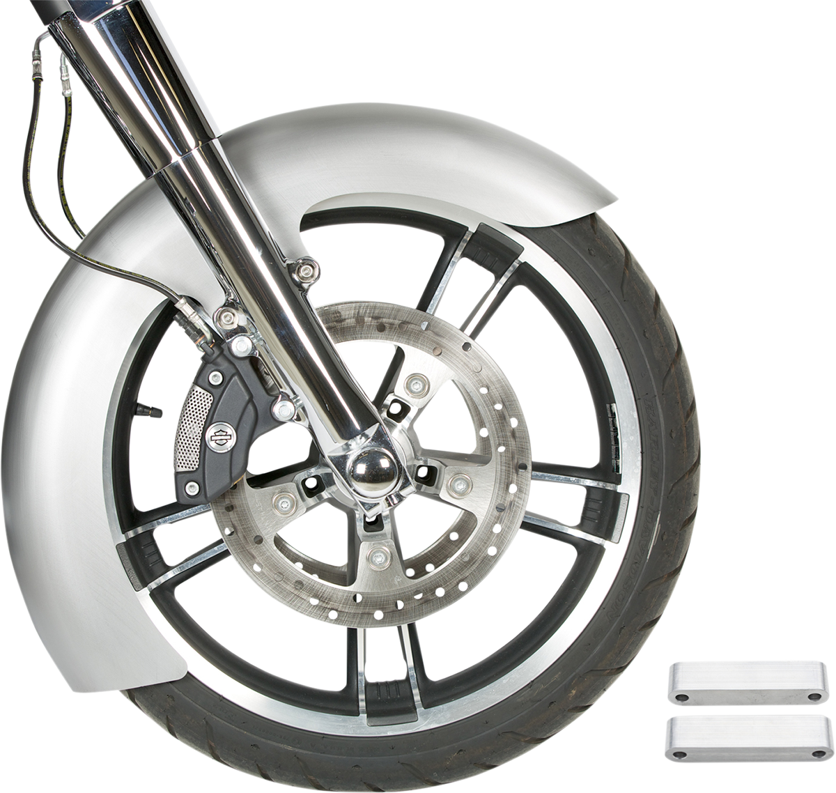 RWD V-TWIN Custom Dresser Front Fender for 30" Wheel - Steel - LS-2 Style - 6.5" W x 55" L RWD-50143