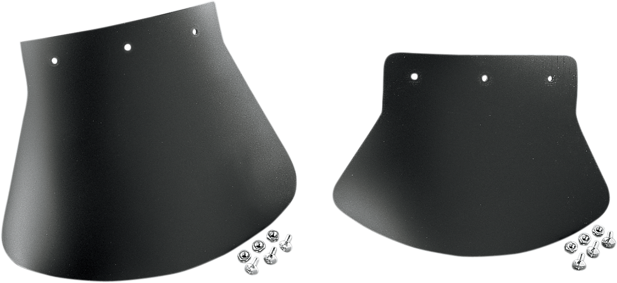 DRAG SPECIALTIES SEATS Mud Flap - Plain - 9-1/2" W x 6-1/2" H DS393702