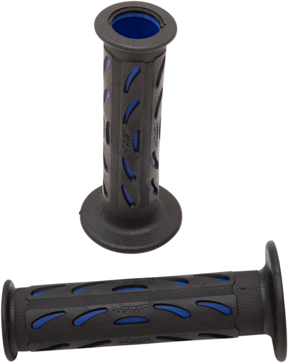 PRO GRIP 724 Dual Density Sportbike Grips - Open Ends - Black/Blue PA0724OEBL02