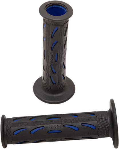 PRO GRIP 724 Dual Density Sportbike Grips - Open Ends - Black/Blue PA0724OEBL02