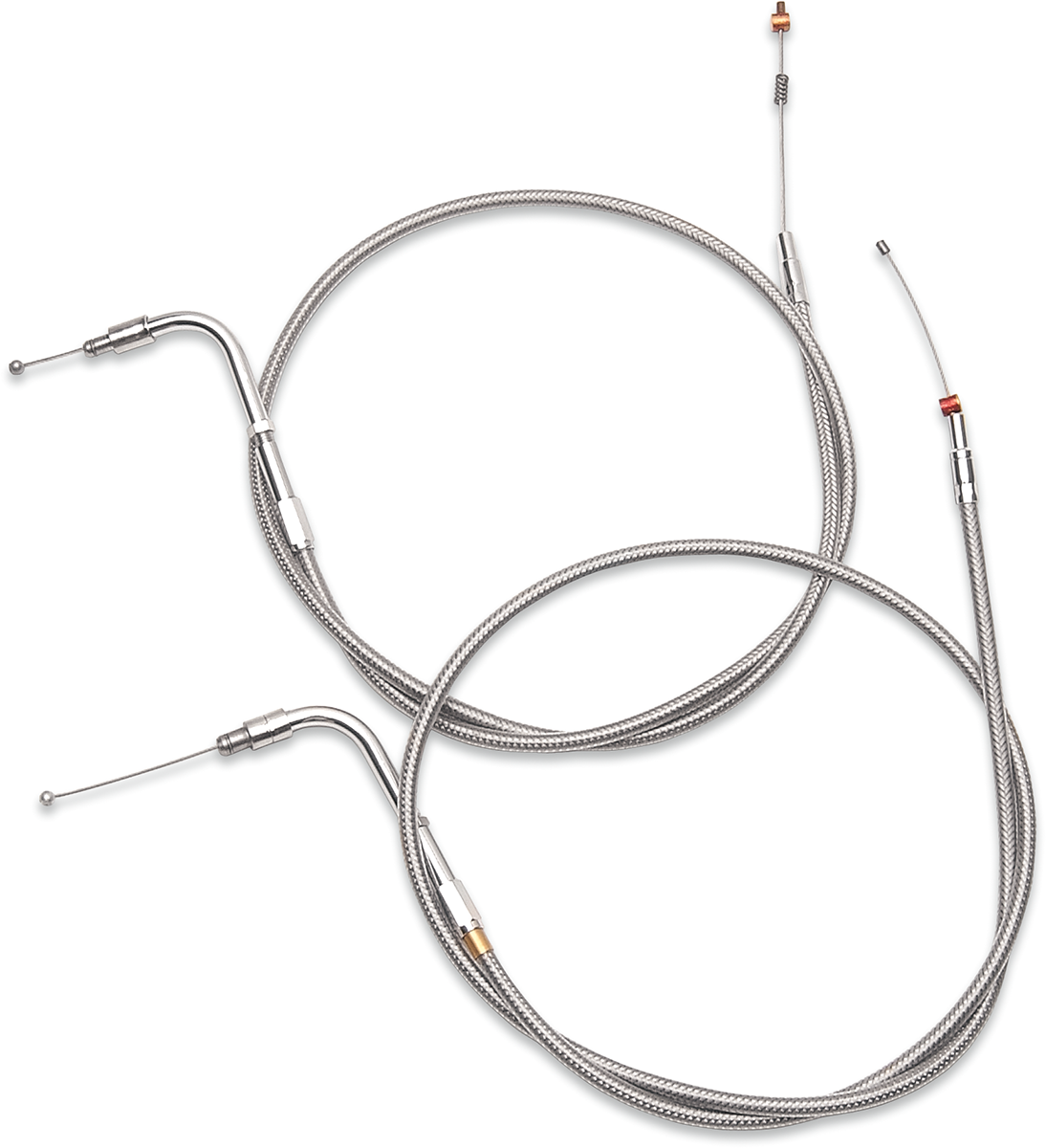 BARNETT Stainless Steel Throttle Cable - +8" - '02-'07 Touring 102-30-30035-8