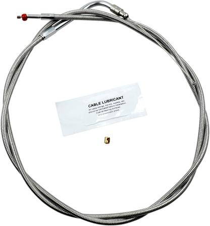 BARNETT Stainless Steel Throttle Cable - +10" - '96-'07 Touring 102-30-30009-10