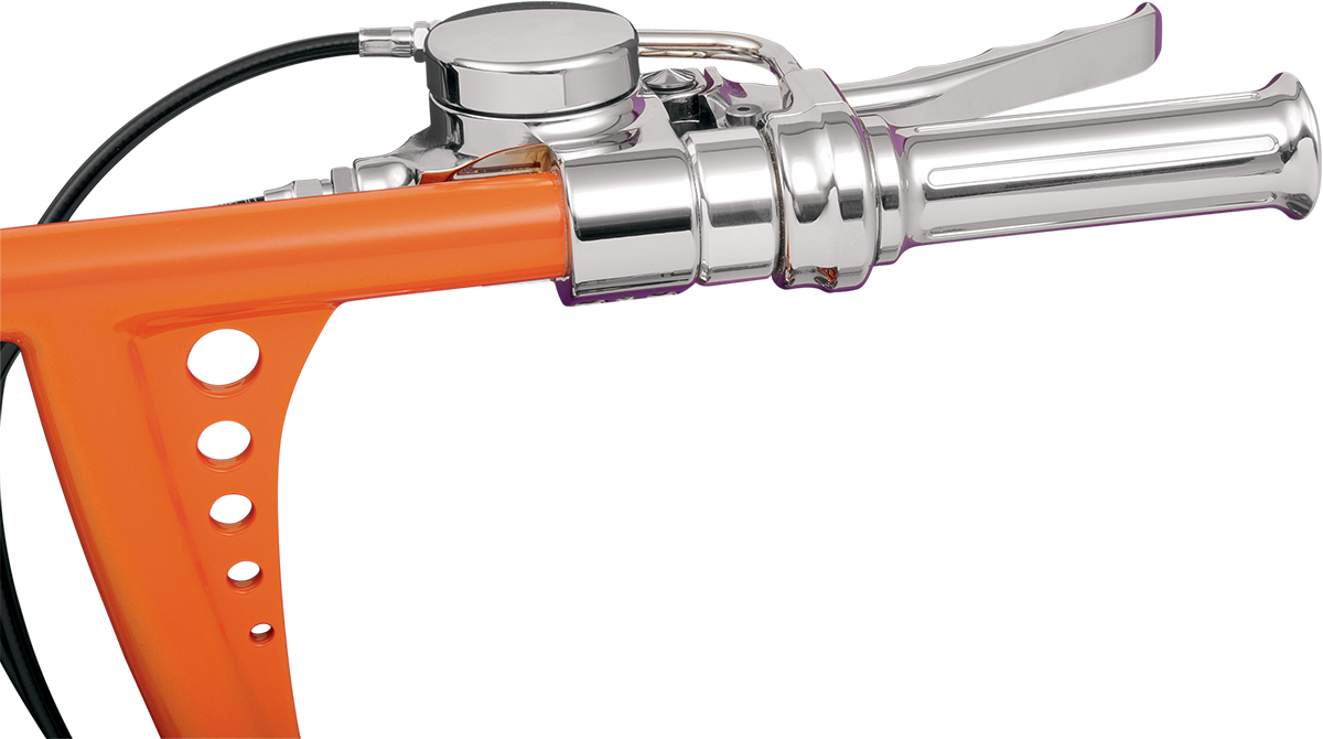 JOKER MACHINE JX Series Throttle Housing - Single Cable - Chrome 03-147