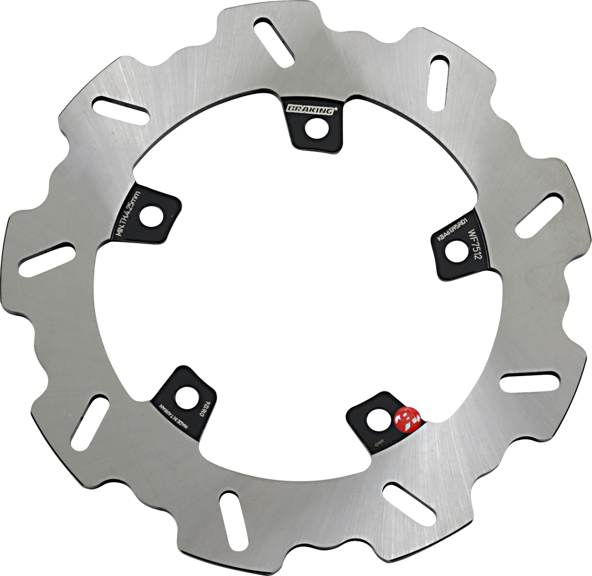 BRAKING Brake Rotor - Rear - Aprilia WF7512