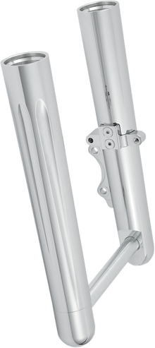 ARLEN NESS Fork Legs - Chrome - Deep Cut - Dual Disc - Deep Cut - '08-'13 FLT 06-510