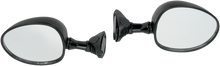KIMPEX Mirror - Side View - Panel Mount - Round - Black 284000