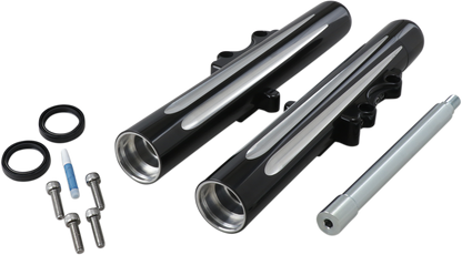 ARLEN NESS Fork Legs - Black Anodized - Deep Cut - Dual Disc - '00-'07 FLT 06-513