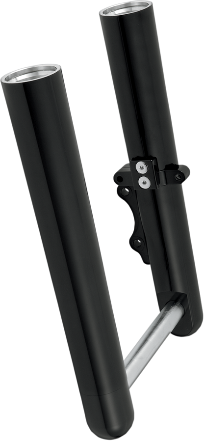 ARLEN NESS Fork Legs - Black Anodized - Smooth - Dual Disc 40-513