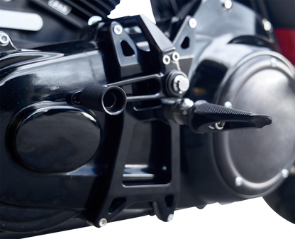 SPEED MERCHANT Mid-Controls - with Pegs - Black - FL '17-'23 SM-M8FLMIDWP-BK