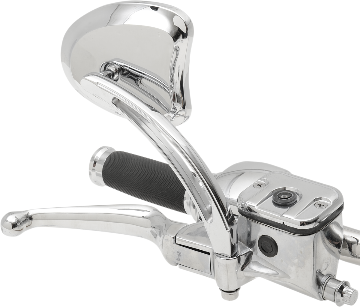 DRAG SPECIALTIES Mirrors - Side View - Tapered - Chrome - Long Stem - Pair 77887