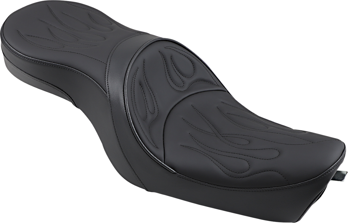 DRAG SPECIALTIES SEATS Low Profile Seat - Flame Stitched - XL '04-'22 0804-0260