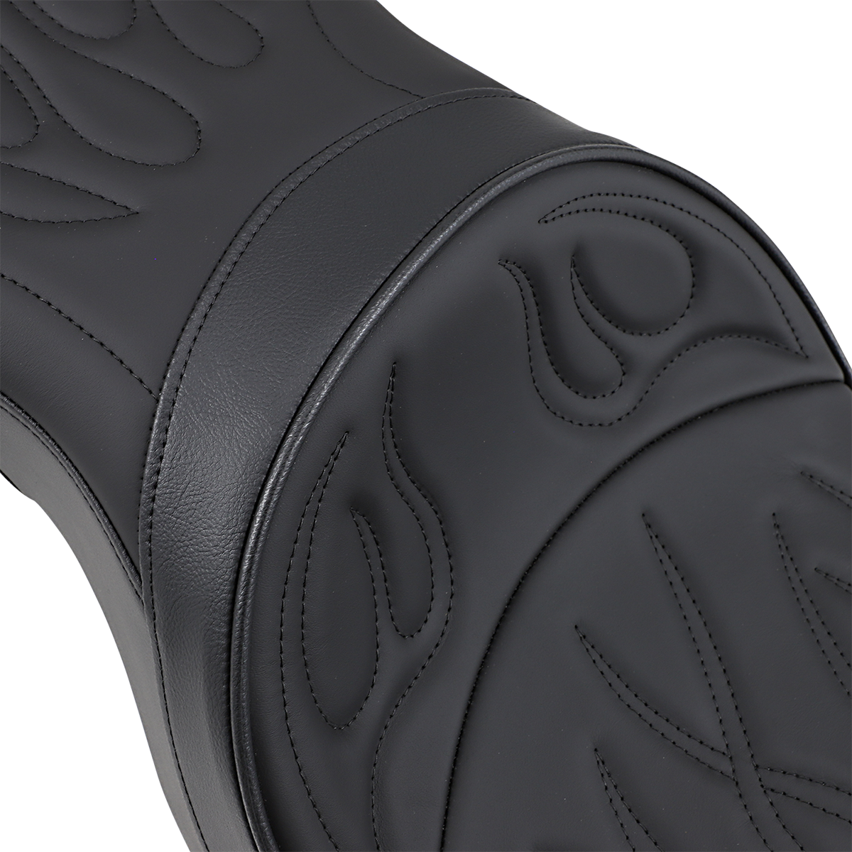 DRAG SPECIALTIES SEATS Low Profile Seat - Flame Stitched - XL '04-'22 0804-0260