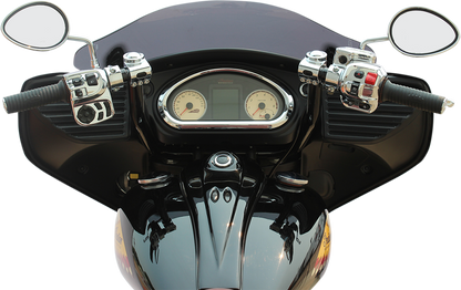 KLOCK WERKS Klip Hanger Handlebar for Indian - 12" - Black/Chrome KWH-04-9011-BC