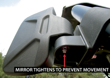 MOOSE OFFROAD Mirrors - Side View - Rectangle - Black - 1.5" 56-18081A
