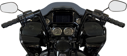 FAT BAGGERS INC. 1-1/2" EZ Install Flat Top Handlebar - 12" - Black 606012-B
