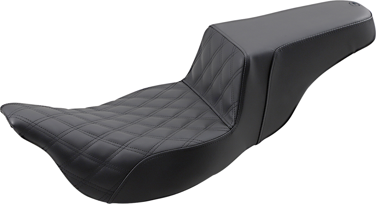 SADDLEMEN Step-Up Seat - Extended Reach - Front Lattice Stitch - FL '08-'24 808-07B-172E