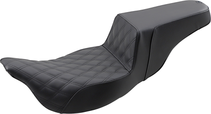 SADDLEMEN Step-Up Seat - Extended Reach - Front Lattice Stitch - FL '08-'24 808-07B-172E