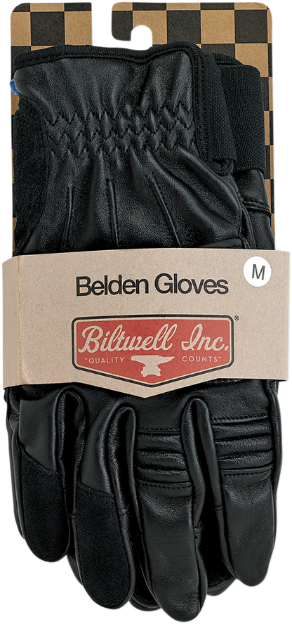 BILTWELL Belden Gloves - Black - XS 1505-0101-301