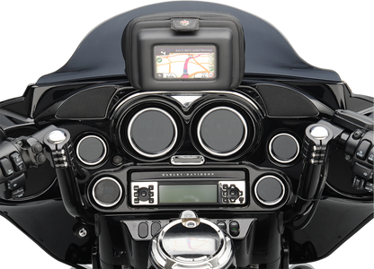 DRAG SPECIALTIES Billet Indicator Light Bezel - Chrome - HD Touring/Trike 2202-0062