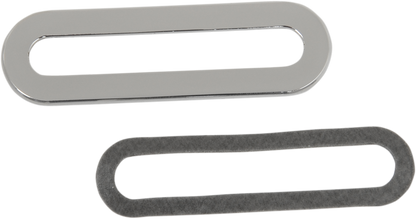 DRAG SPECIALTIES Billet Indicator Light Bezel - Chrome - HD Touring/Trike 2202-0062