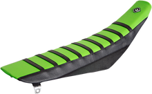 FLU DESIGNS INC. Pro Rib Seat Cover - Green/Black - KX '12-'16 25504