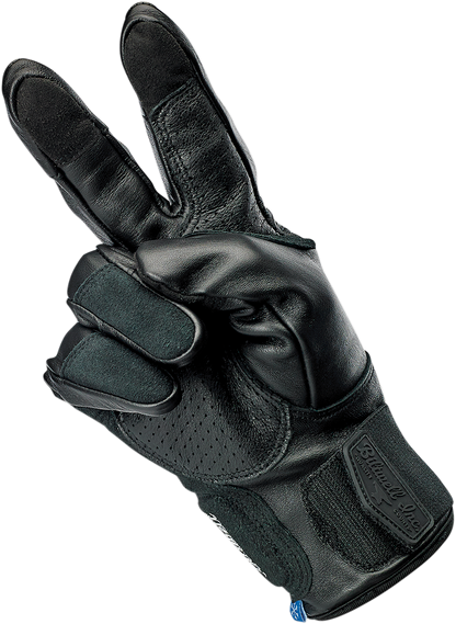 BILTWELL Belden Gloves - Black - Small 1505-0101-302
