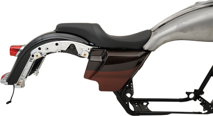 DRAG SPECIALTIES SEATS Predator Seat - Mild Stitched - Yaffe Gas Tank - FL '08-'23 0801-1073