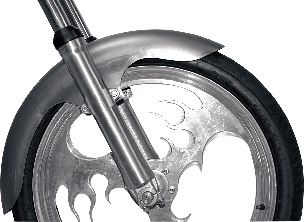 RWD V-TWIN Short Flared Front Fender - For 90/90-21 Wheel 4.5" W x 33" L RWD-CW4.5S