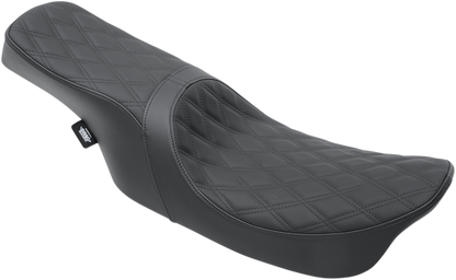 DRAG SPECIALTIES SEATS Predator 2-Up Seat - Double Diamond - Black Stitching - FL '99-'07 0801-1154