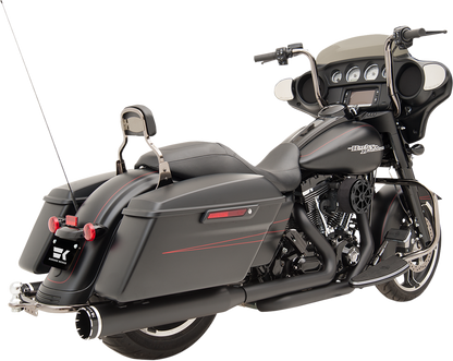 KHROME WERKS 2-into-2 Dominator Exhaust System - Black - '09-'16 FL - With 4-1/2" Muffler 200830
