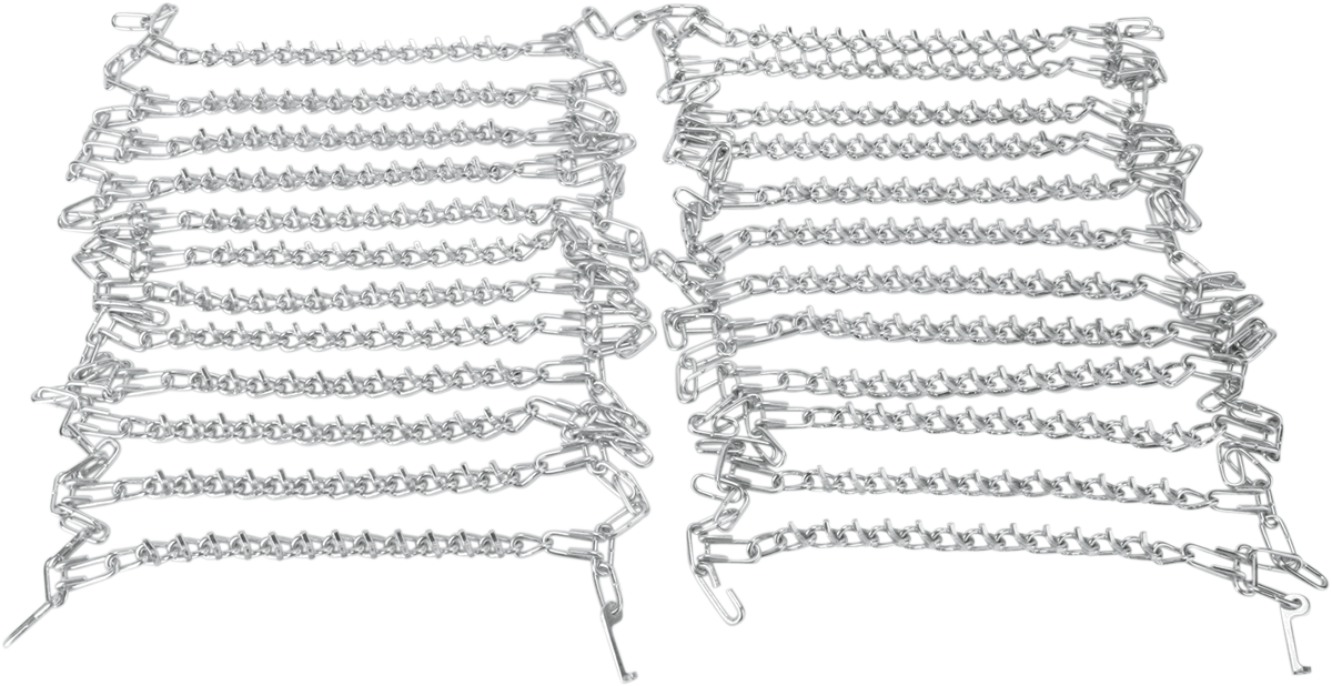 MOOSE OFFROAD Tire Chains - 11 V-Bar - 17" W x 66" L - Pair 11VO