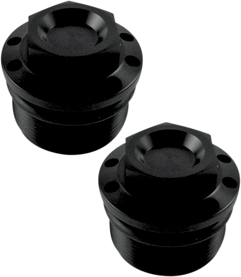 JOKER MACHINE Fork Tube Caps - 39 mm - Black 10-310B