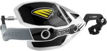 CYCRA 7/8" Ultra Probend™ CRM Wrap Around Handguards - White/Black 1CYC-7407-12X