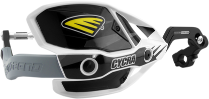 CYCRA 7/8" Ultra Probend™ CRM Wrap Around Handguards - White/Black 1CYC-7407-12X