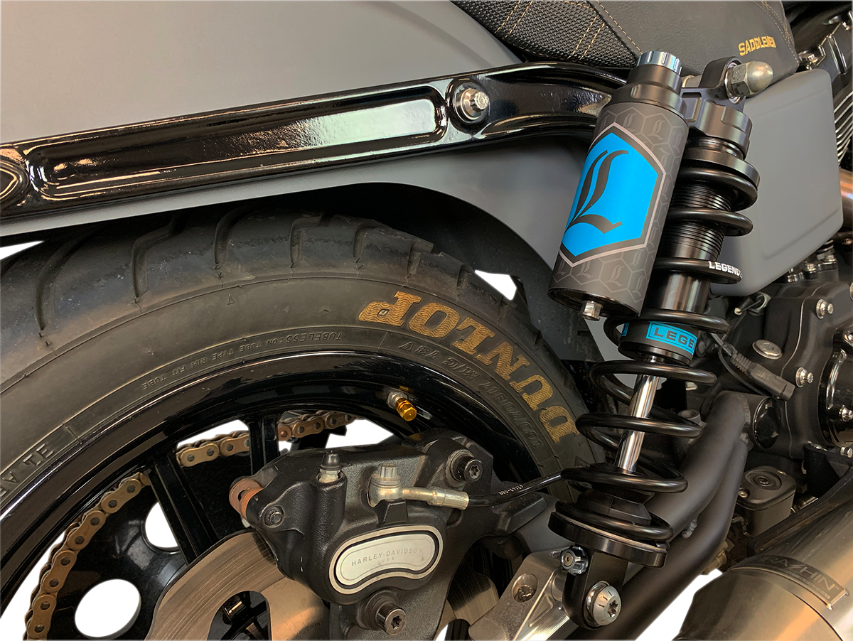 LEGEND SUSPENSION REVO ARC Piggyback Shocks - 13" - Standard - Black - '99-'17 Dyna 1310-1890