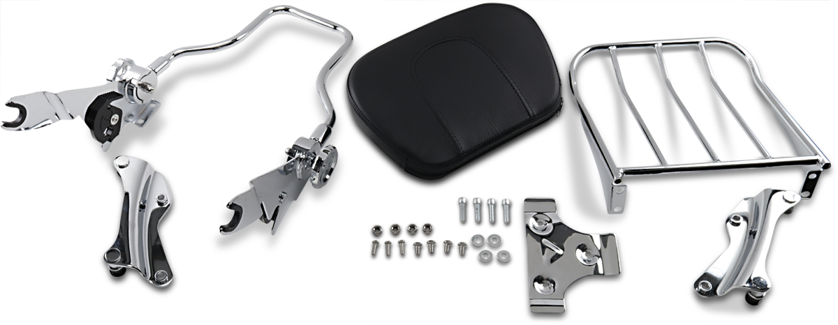 RIVCO PRODUCTS Quick-Detach Backrest - With Rack and Pad MV175