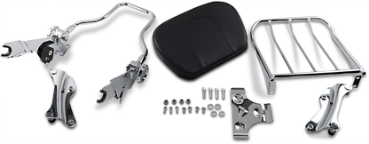 RIVCO PRODUCTS Quick-Detach Backrest - With Rack and Pad MV175