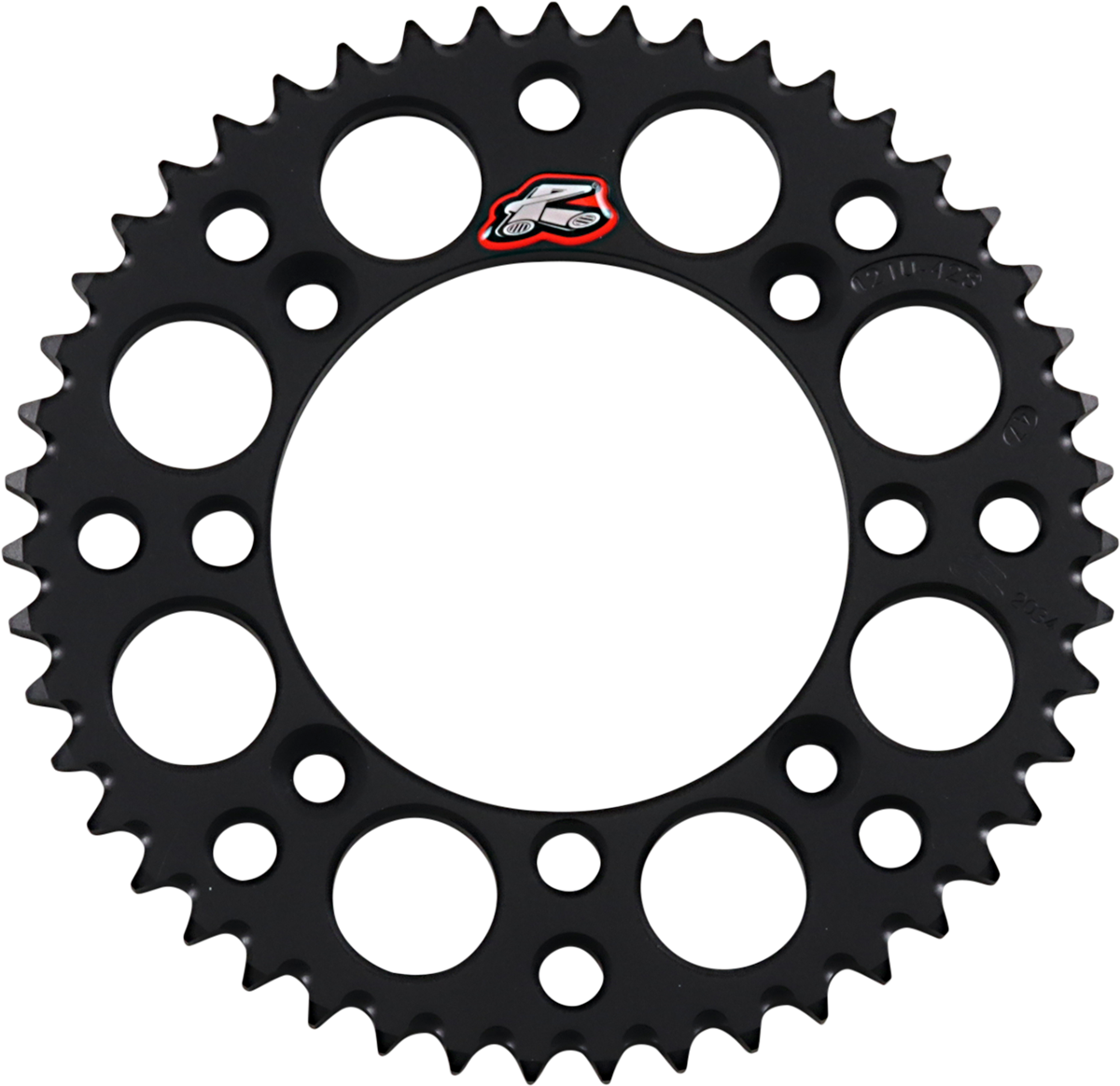 RENTHAL Rear Sprocket - Aluminum - 47 Tooth - Black - Suzuki/Yamaha 121U-428-47GPBK