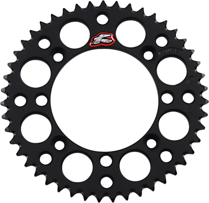RENTHAL Rear Sprocket - Aluminum - 47 Tooth - Black - Suzuki/Yamaha 121U-428-47GPBK