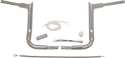 FAT BAGGERS INC. 1-1/2" EZ Install Pointed Top Handlebar Kit - 12" - Chrome 809112