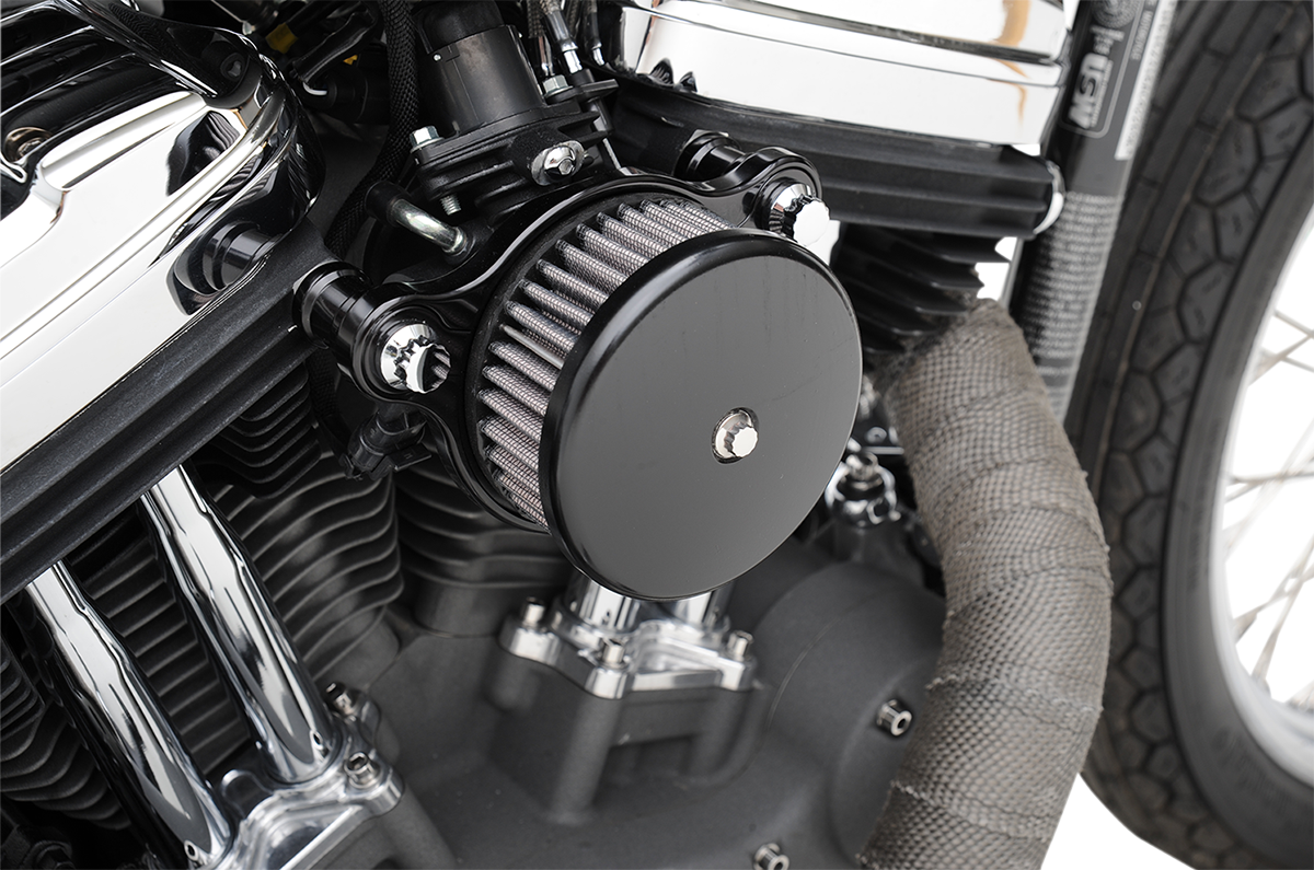 JOKER MACHINE High-Performance Air Cleaner Assembly Kit - Smooth Black 10-200B