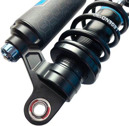 LEGEND SUSPENSION REVO ARC Piggyback Shocks - 14" - Standard - Black - '04-'22 Sportster 1310-1896