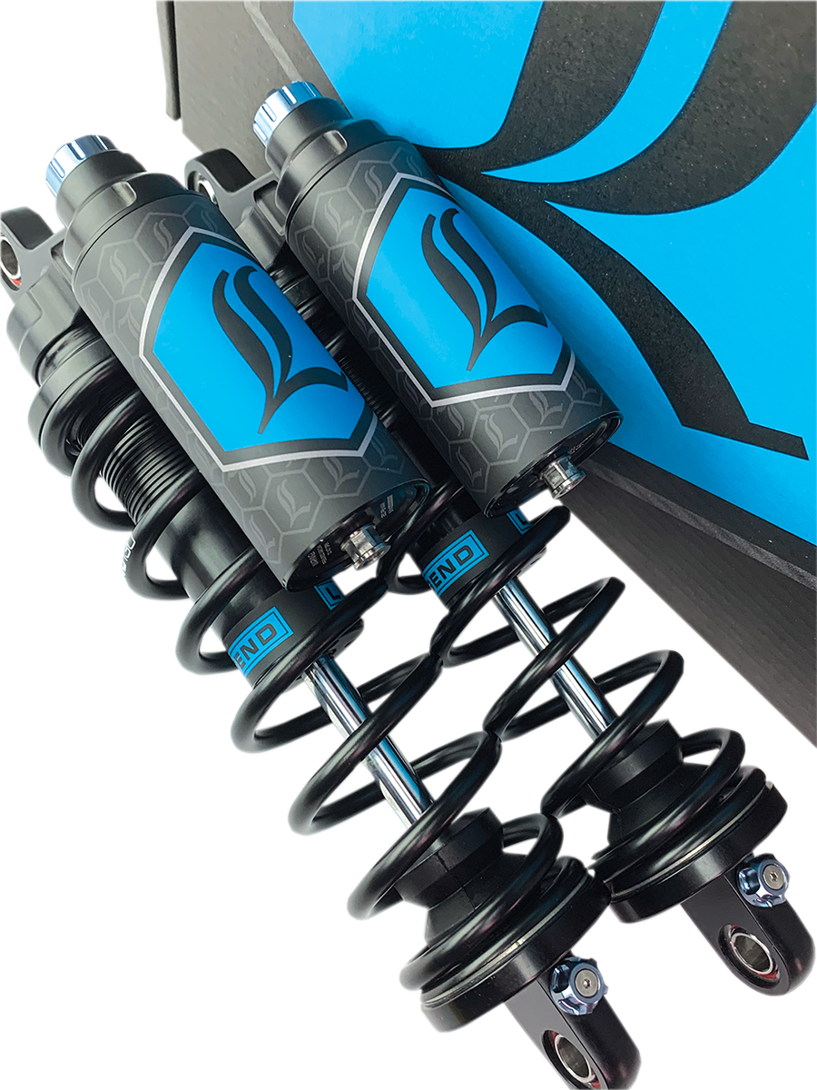 LEGEND SUSPENSION REVO ARC Piggyback Shocks - 14" - Standard - Black - '04-'22 Sportster 1310-1896
