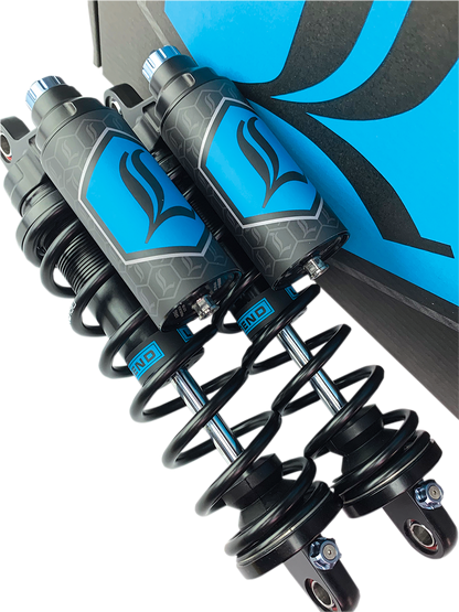 LEGEND SUSPENSION REVO ARC Piggyback Shocks - 14" - Standard - Black - '04-'22 Sportster 1310-1896